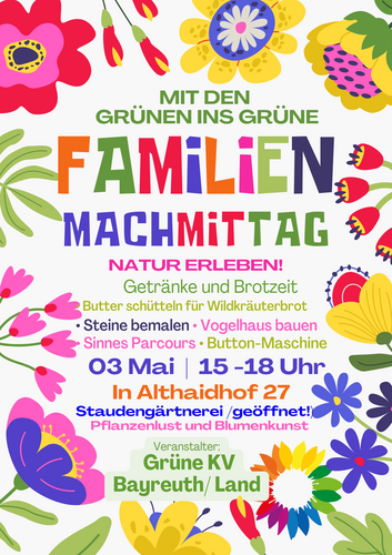 Buntes Einladungsplakat